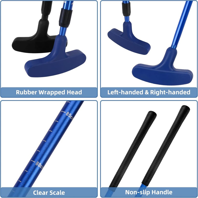 Micnaron 2 Pack Mini Golf Set - Two-Way Putter, Right/Left Handed, Adjustable Length for Children to Adults - Image 3